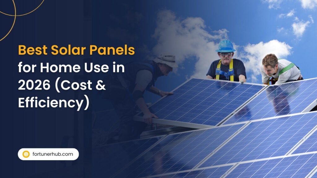 Best Solar Panels for Home Use in 2026 (Cost & Efficiency)