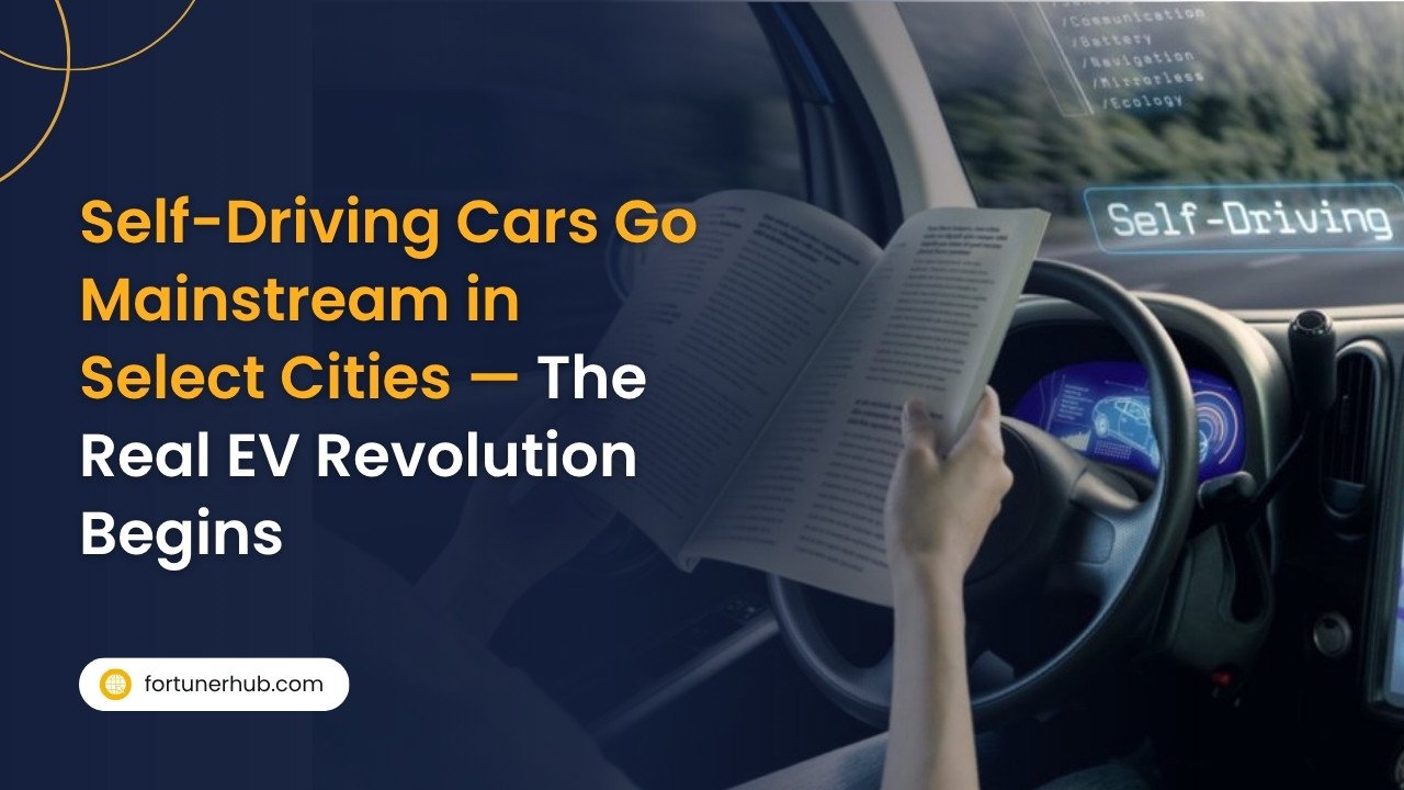 Self-Driving Cars Go Mainstream in Select Cities — The Real EV Revolution Begins